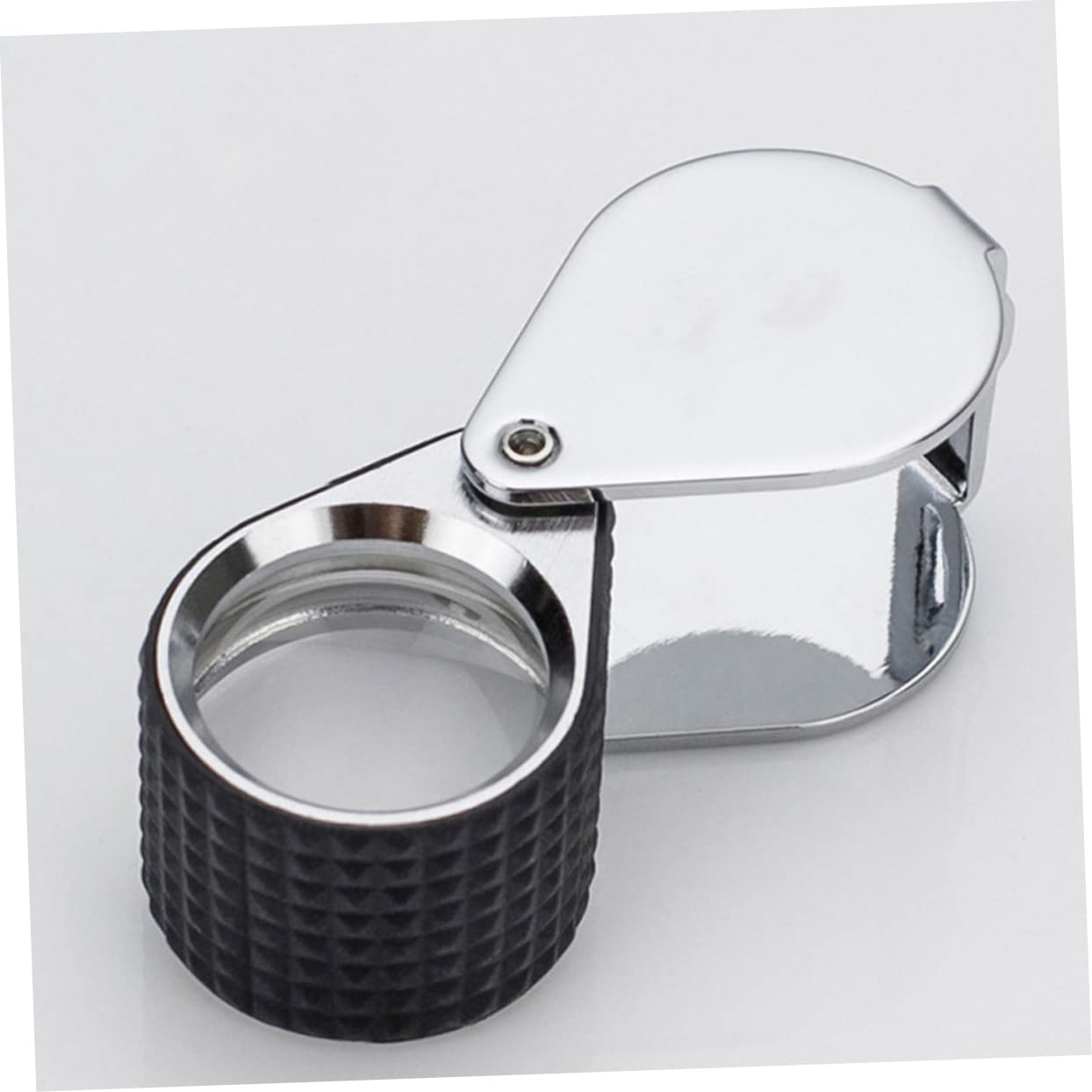 KONTONTY 10x-60x Metal Case Led Jewelry Magnifier Loupe Magnifying Glass for Jewelry Inspection Photo Loupe Diamond Testing Science Lab