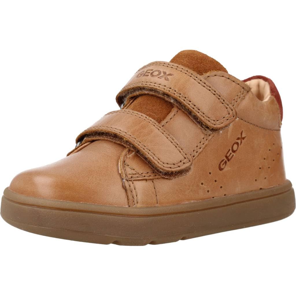 Geox Boy's Biglia 4 (Infant/Toddler) First Walker Shoe, Cognac, 8