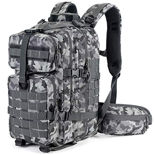 Gelindo Military Tactical Backpack, Army Molle Bag, Assault Backpacks, Small Rucksack for Hunting, Camping, Trekking, School, 35L