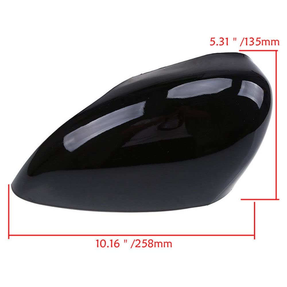 Accessoire Auto Volkswagen Cadre Rétroviseur Gauche/Droit MASO Pour Volkswagen Golf MK7/7.5 - Noir ABS - 2013-2020 Support Rétroviseur Volkswagen