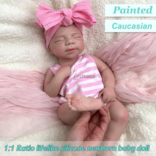 Muñeca Reborn Silicona Realista 48 cm Boca Abierta miniatura 6