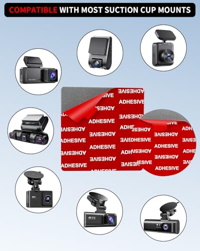 VHB Double-Sided Adhesive Pads for Dash Cam Mount, 6Pcs [2mm Thick, 2.83