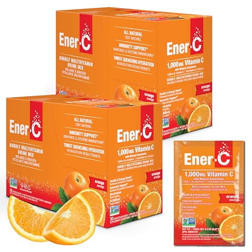 Ener-C Multivitamin Drink Mix Immune Booster for Adults - Orange 60 Count