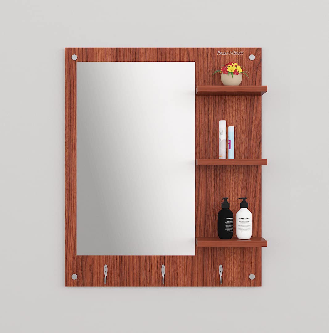 Buy ProductUnique Wooden Wall Mounted Dressing Mirror for Wall Decor