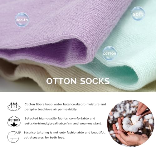 Women's Flip Flop Split Toe Tabi Socks Athletic Cotton Crew Length Quarter Ankle Two Toe 6 Pack Black White Gray4