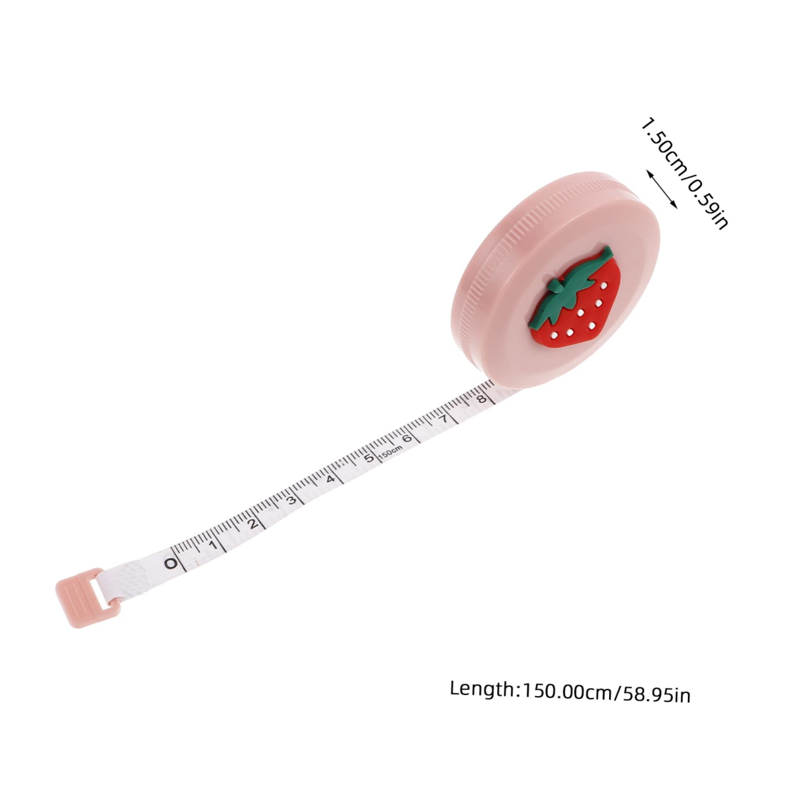 Housoutil 3 Series Cinta Para Medidor De Cuerpo Retráctil De Diseño Divertido Para Costura Y Manualidades Incluye Aguacate Fresa Conejo Flores Y Herramienta De Medición Flexible 8 Piezas X 3