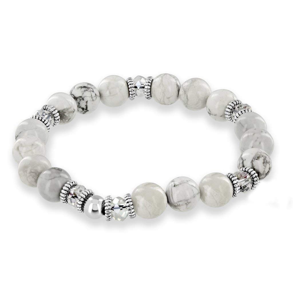 Believe LondonBelieve London Gemstone Chakra Bracelet Anxiety Crystal Natural Stone Stress Relief Reiki Yoga Diffuser Semi Precious