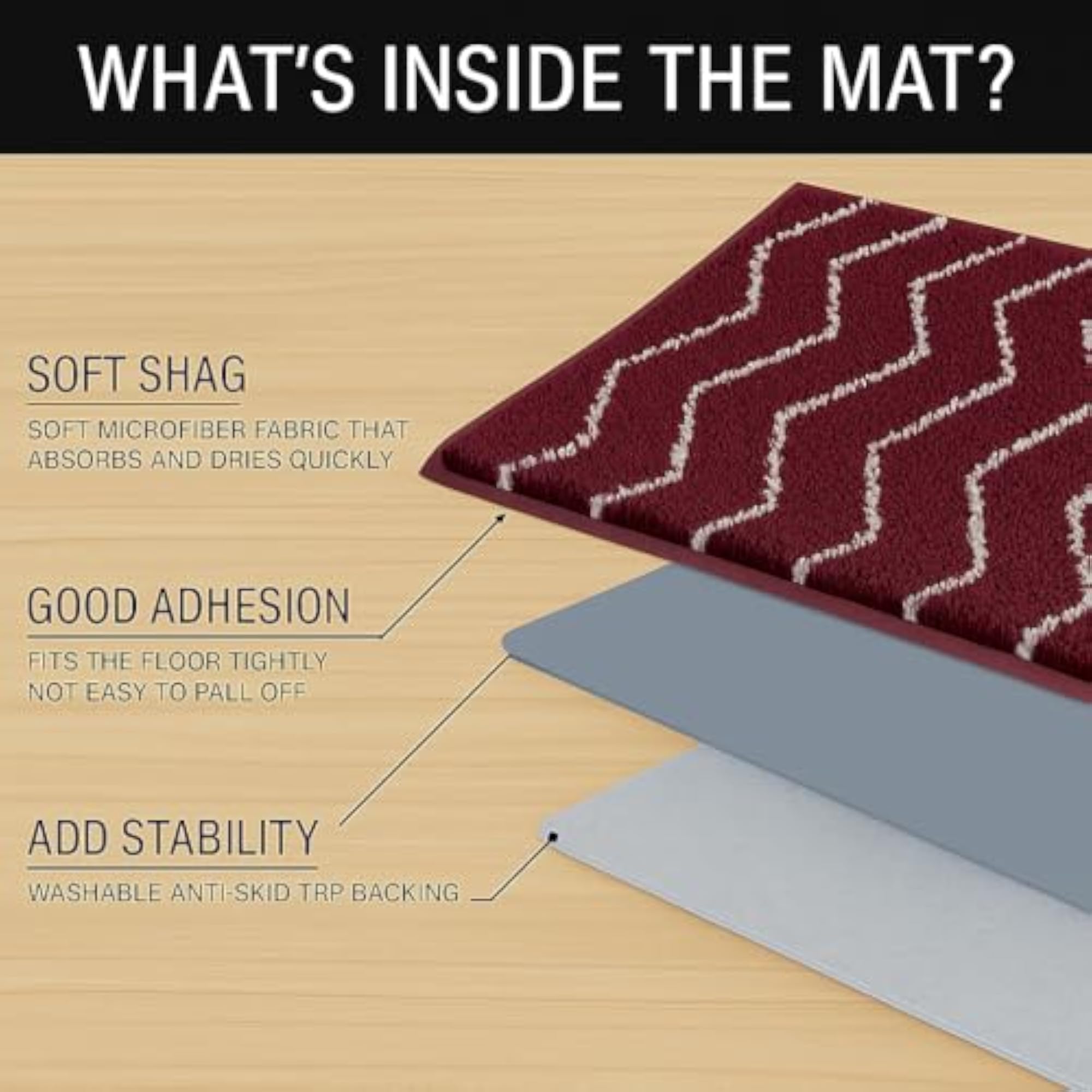 Microfibre Bath Mat, Soft & Absorbent