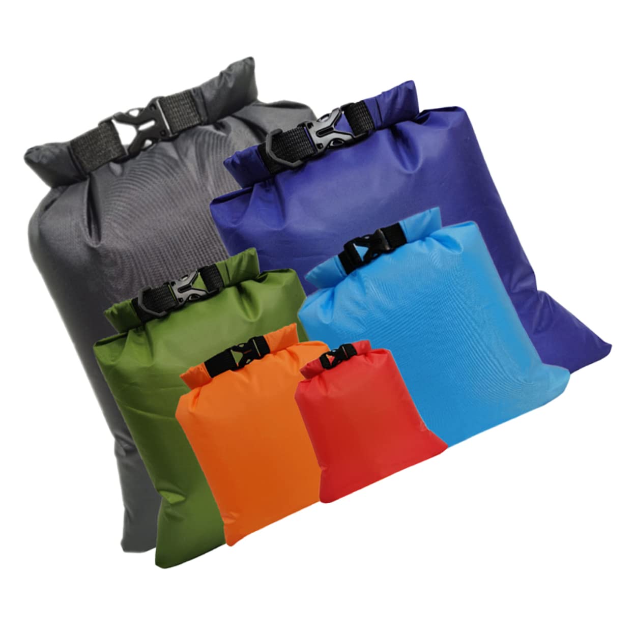 Toddmomy 12piezas Bolsas Impermeables para Actividades Al Aire Multiusos para Kayak Rafting y Camping Diseño Sellado y Resistente Al Agua para Proteger Equipos Humedad