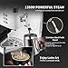 Espresso Machines 20 Bar Fast Heating Cappuccino Machine with Milk Frother for Espresso, Latte and Mocha, for Home Barista, 1.25 L Water Tank, Double Temperature Control System, White, 1350W