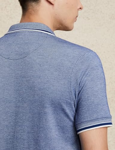 Image of Amazon Brand - Symbol Men's Cotton Rich Textured Polo Tshirts | Collar Plain Tshirts | Half Sleeves - Regular Fit (Available in Plus Sizes)