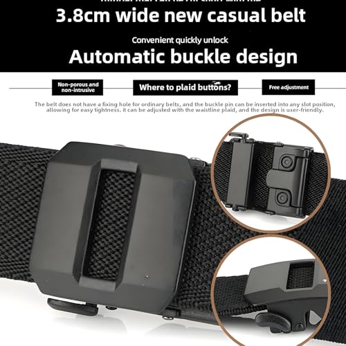 Exteriorm-U Belt, Ratchet Belt, 2025 New Tactical Belt With Slide Buckle, Buckle for Outdoor, Hiking2
