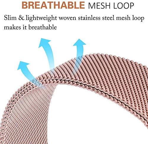 Image of Magnetic Milanese Metal Chain Watch Band - Adjustable Loop Strap | Compatible With Noisefit Endure Watch Only