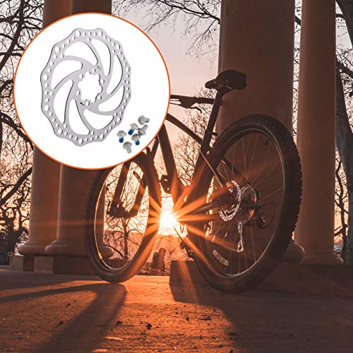 BOWINR 2pcs 160mm Bicycle Disc Brake Rotor, Stainless Steel Bicycle Brake Rotor, Bike Disc Brake Rotor with 12 Bolts for Most Road Bike Mountain Bike MTB BMX