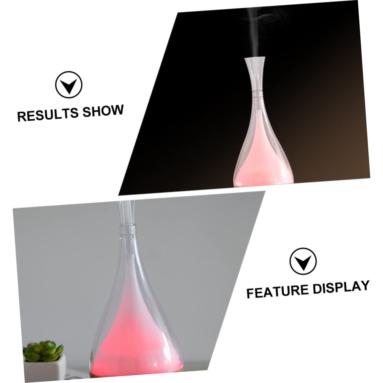 Amosfun 1pezzi Diffusore di Oli Essenziali Design Umidificatore da Casa per Aromaterapia e Profumo Decorazione Portatile Effetto Legno