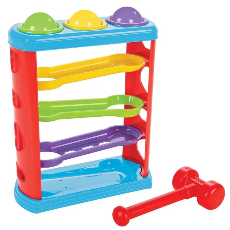 Goyals Safe and Non Toxic Hammer Knock Ball for Babies and Toddlers - Pound and See The Balls roll Down The ramps for Infants (Multicolour) (B0CV5HYNN9) Amazon Price History, Amazon Price Tracker
