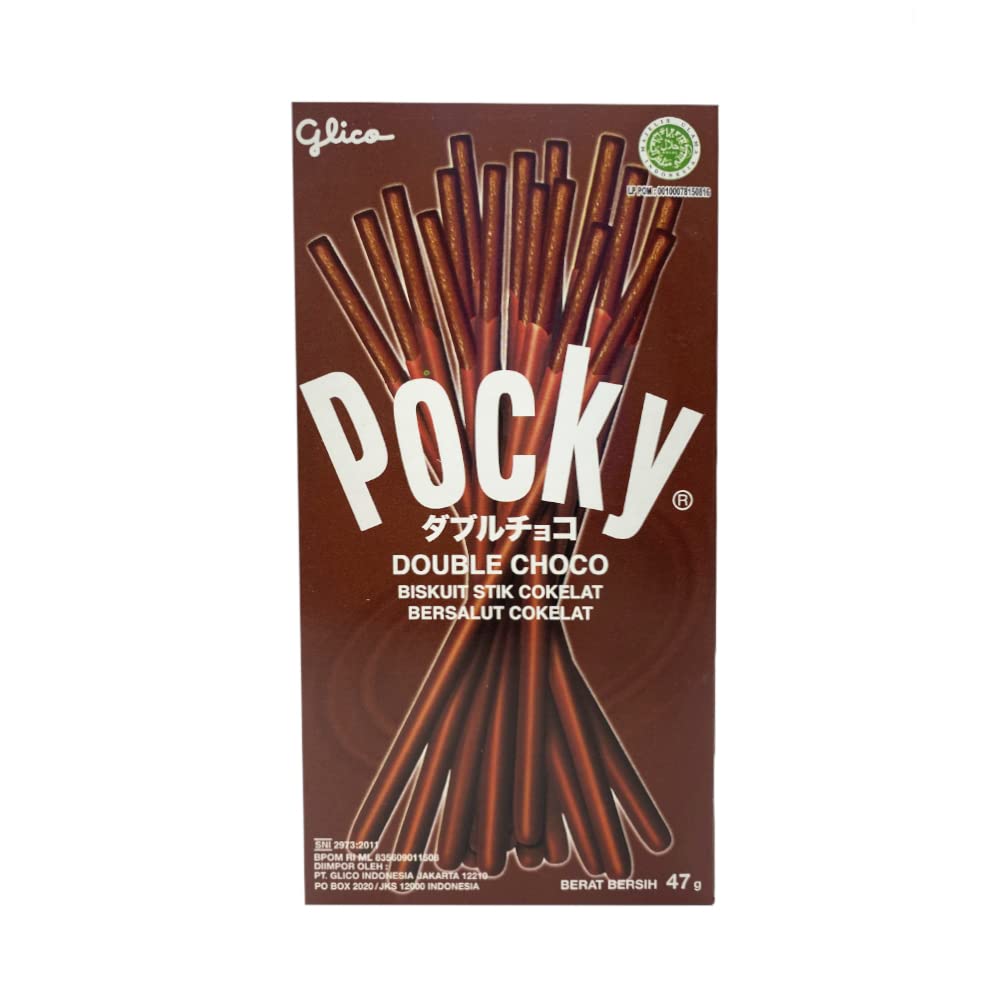 Pocky Double Choco Cream Covered Biscuit Sticks, 47 g-image-19