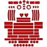 【Visibilidad mejorada】Pegatinas reflectantes para mayor visibilidad en caso de mal tiempo y en la oscuridad. Las pegatinas de diferentes formas son perfectas para cada lado de diferentes superficies y la capacidad de reflectividad garantiza que otros conductores siempre tengan visibilidad mientras conducen. Puedes poner pegatinas reflectantes en lugares de alta visibilidad para que te veas más llamativo por la noche o en días de niebla.