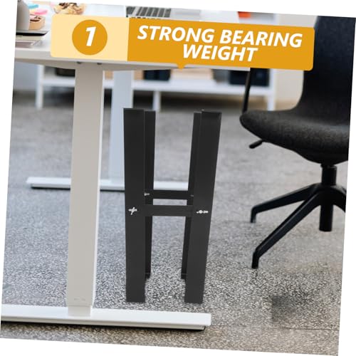 jojofuny Soporte para CPU de acero al carbono para montaje bajo escritorio, soporte robusto para torre de computadora para espacio organizado y ahorro de espacio para oficina en casa miniatura 5