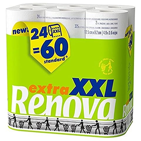 Renova XXL Toilet Paper, More Than Double, 24 Rolls Cover