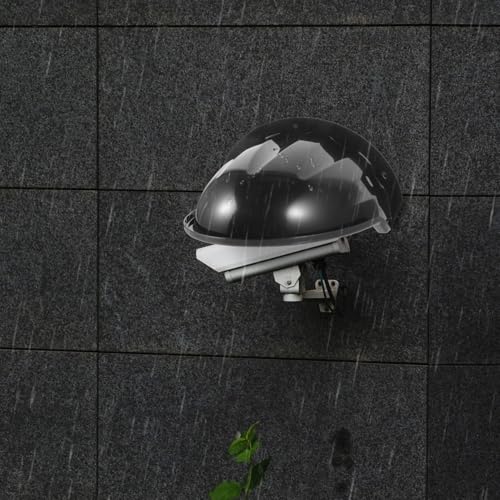 Cubierta para cámara de seguridad exterior con acabado elegante y ventana panorámica 5