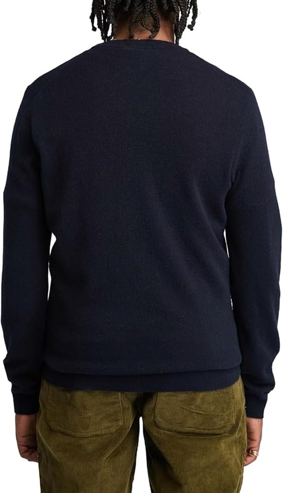 Timberland Maglione da Uomo Girocollo in Lana Merino Cohas Brook Bordeaux Codice TB0A2BFH648