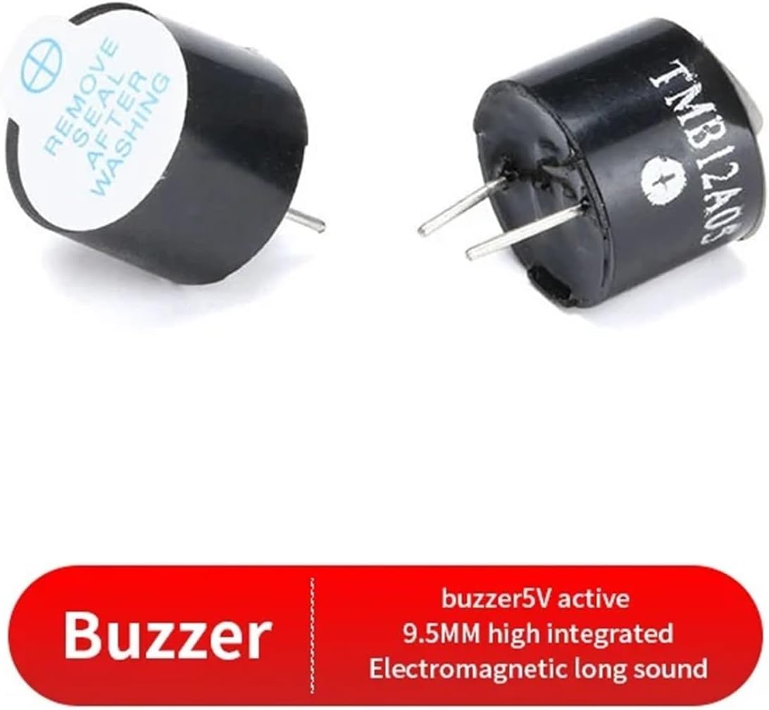 10PCS 12 * 9.5mm Active Buzzer 5V 12V Piezo Buzzers Magnetic Long Continous Beep Tone Alarm Ringer TMB12A05 TMB12A12(TMB12A-5V)