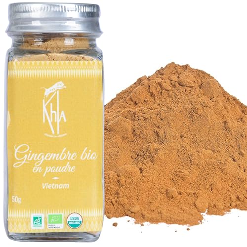 Khla - Gingembre Bio en Poudre 50g - Pot de