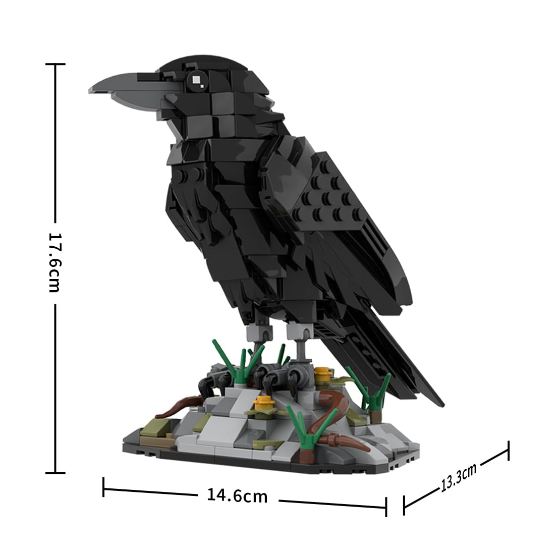 Amazon.com: Raven Bird Building Blocks Set, MOC-217187 Animal Bird