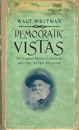 Democratic Vistas (Iowa Whitman Series)