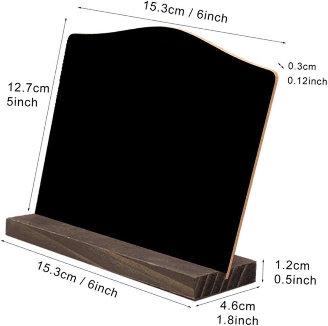 LIFKOME 2pcs Chalkboard Signs Message Board Set Wooden Chalk Boards Easels Decorative for Home Office