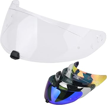 HJ-31 Motorcycle Helmet Visor for HJC i10 i70 Replacement Shield | Motorcycle Helmet Visor Anti-UV Anti-Scratch Windproof Helmet Shield, Tool-Free Easy Snap-On InstallationClear