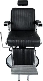 Cadeira Hidráulica Reclinável Barbeiro Salão Pelegrin Pel-6133 Preto