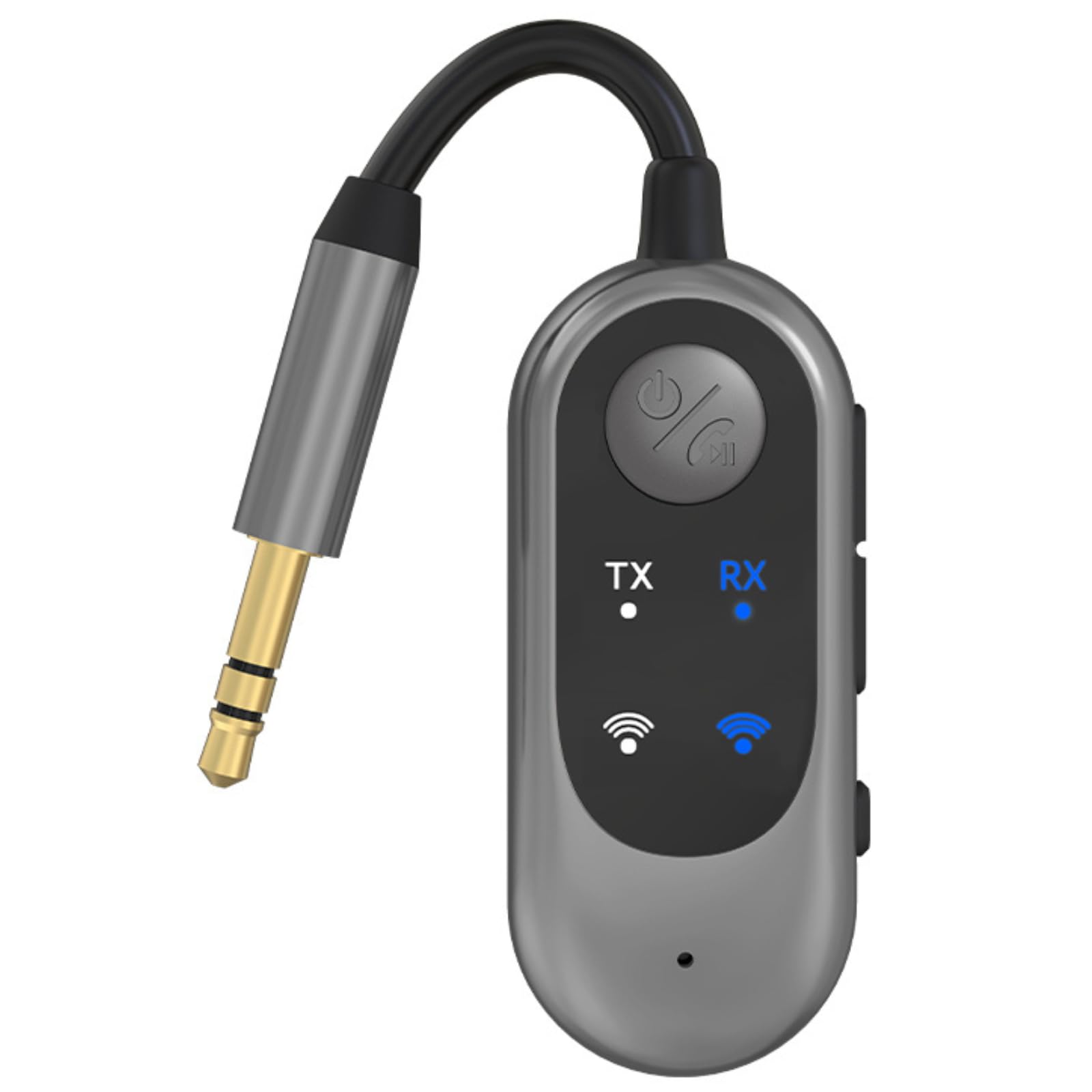 Adapter Bluetooth 5.3, 2-in-1 odbiornik Bluetooth Jack 3.5 AUX odbiornik Bluetooth Appel Enceinte Casque Filaire