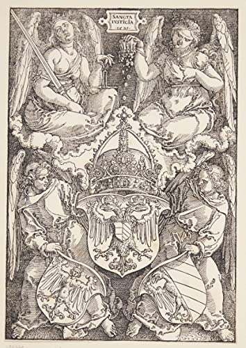 Lienzo cuadro de alta calidad del Escudo de Nuremberg por Albrecht Dürer, elegancia de 60x90cm