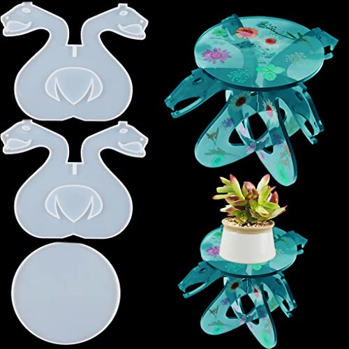 FineInno Blumenständer Gießharz Silikonform Potted Plants Stands Holder Resin Mold Blumenhalter Epoxidharz Formen Machen für Schmuckherstellung (Potted Plants Stands Molds) Cover