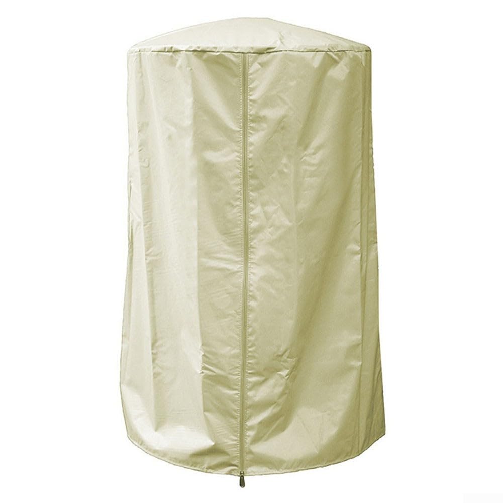 EasyByMall 61 x 96,5 cm 190T strapazierfähige Abdeckung für Gartenheizung, Boiler, Heizung, Gartenheizung, inkl. Aufbewahrungstasche, Beige