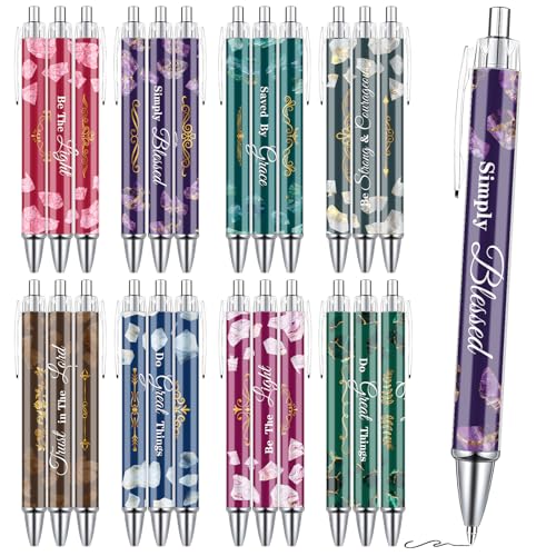 Wxiben Paris Ballpoint Pens Set - 24PCS City Travel Souvenirs Gifts French Paris Pen Eiffel Tower Smooth Writing Ballpoint Bulk for Women Girls Teacher Traveler Office School Supplies Party Gift