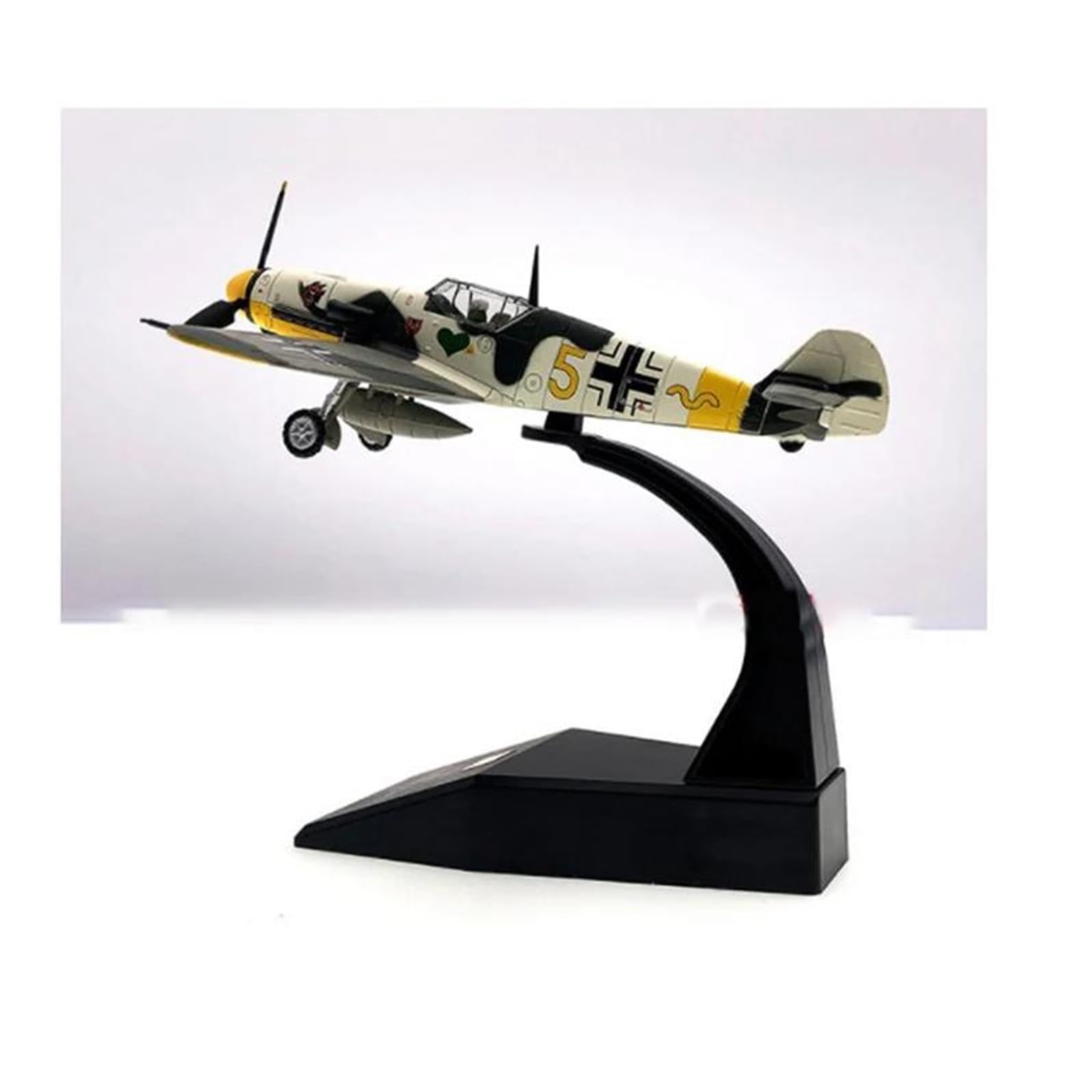 Modelo de avión de aleación Bf-109 a escala 1:72, acabado prémium para colección 8