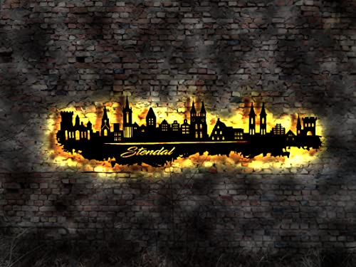 Sticker mural 3D LED Stendal effet relief lumineux