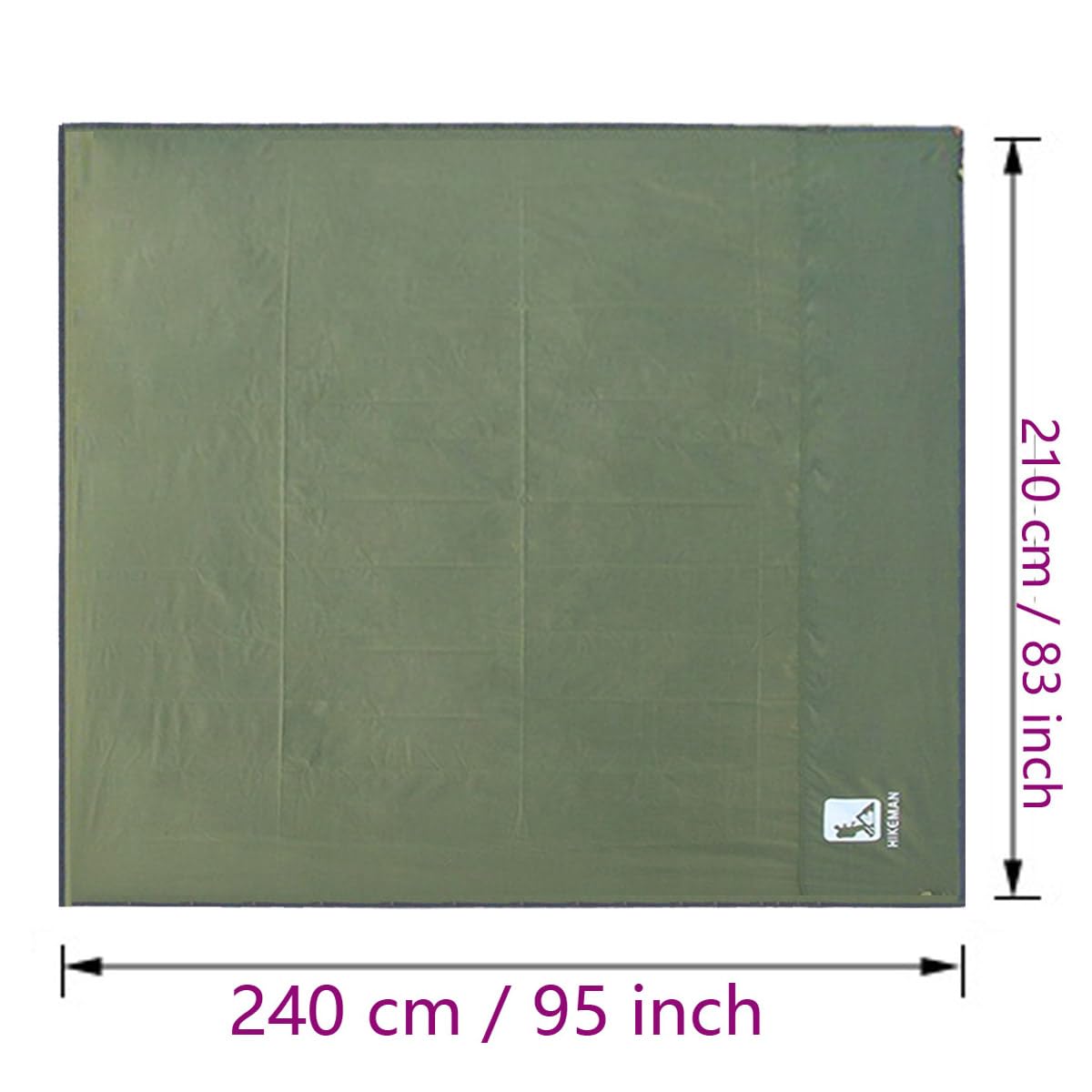 Bringsine Tent Footprint,Waterproof Camping Tarp,Ground Sheet Mat Floor to Elevate Your Camping,Hiking,Backpacking,Hammock,Beach Experience+Tent Stakes(95