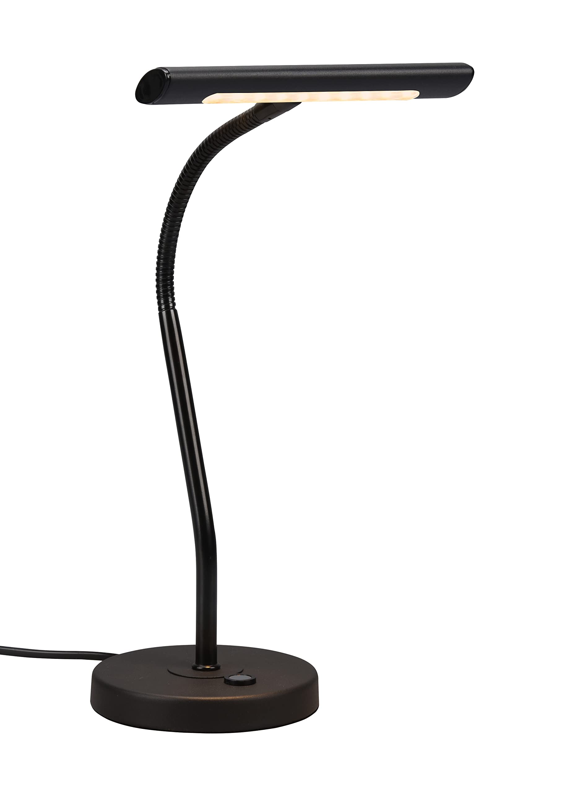 Trio Leuchten LED Tischleuchte Curtis 579790132, Metall Schwarz matt, inkl. 4 Watt LED, Dimmer, Flexarm