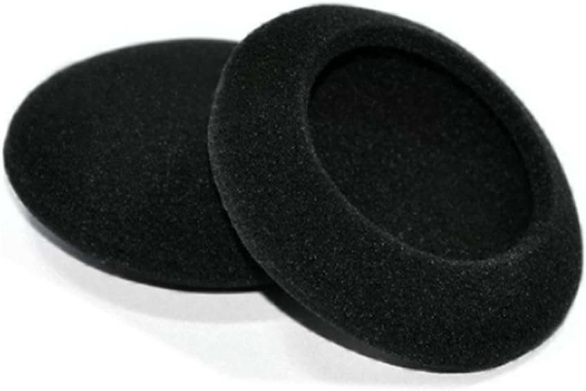 5 Pairs 50mm(2inch) Quality Replacement Ear Pad Foam Earbud Sponge Cover Cushions for Sennheiser PX100 / Sony MDR-G57 / Philips/Plantronics & Other Headphones (50mm, Black)
