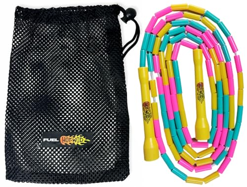 Corda Pular Segmentada Crossover Beaded Rope Freestyle Ajustável ...