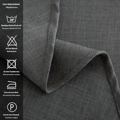 Simurq Table Cloth Round, Grey, 11.8 inch (Round) - Image 4