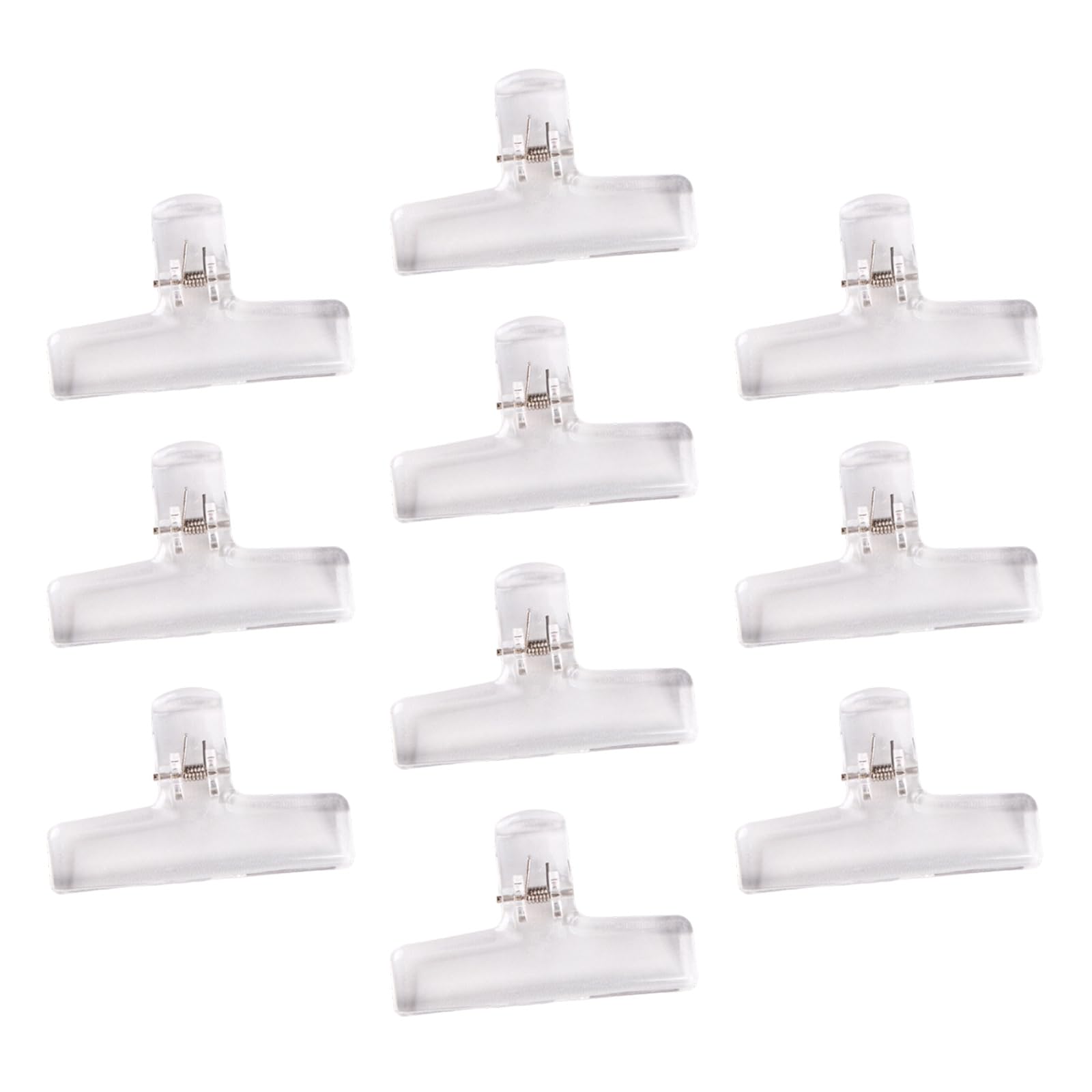 XuQiZZpp 10Pcs Clear Acrylic Clip File Paper Clamps for Craft Food Bag Photo Drawing Board Acrylic Paper Clip for Kitchen