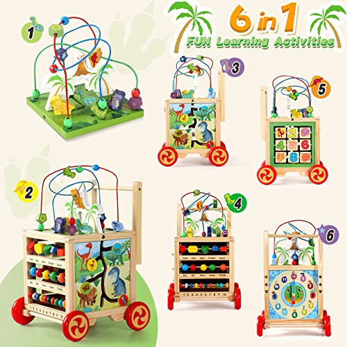 Baby-Walker-with-Wheels-Activity-Cube-for-1-Year-Old-6-in-1-Baby-Activity-Table-Montessori-Toys-for-1-2-Year-Old-First-Birthday-Gifts-for-Boys-Girls-Learning-Toys-for-Toddlers-1-3 Baby Walker with Wheels Activity Cube for 1 Year Old 6 in 1 Baby Activity Table Montessori Toys for 1 2 Year Old First Birthday Gifts for Boys Girls Learning Toys for Toddlers 1 3