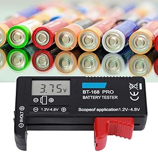 Jeanoko Digital 1.2V4.8V Handheld High Accuracy Battery Tester for Office for Home for Small Batteries Button Cell