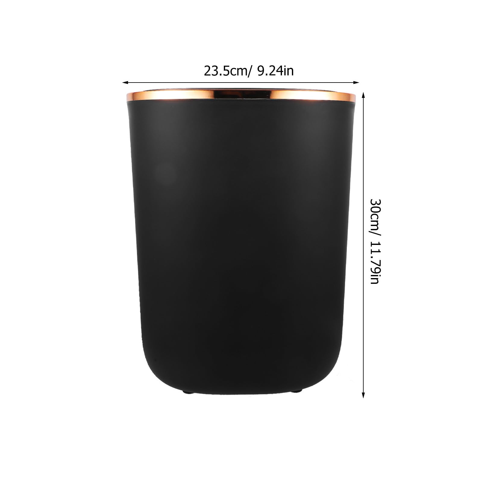 Papelera de Pvc Negra Sensor Automática para Oficina y Dormitorio | Apertura Rápida por Infrarrojos, Tapa Automática, Sujeción Firme de Bolsa