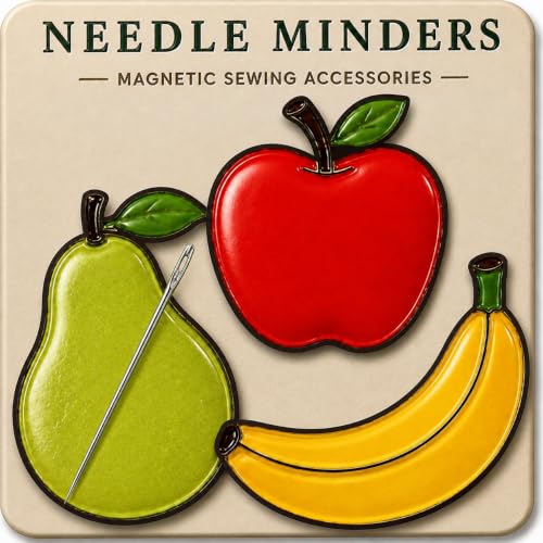 Image of Kraftex Magnetic Needle Minder. Needleminder for Embroidery & Sewing. Cute Needlepoint Accessories. Magnetic Needle Holder for Cross Stitch. Cute Magnet Pin Gift
